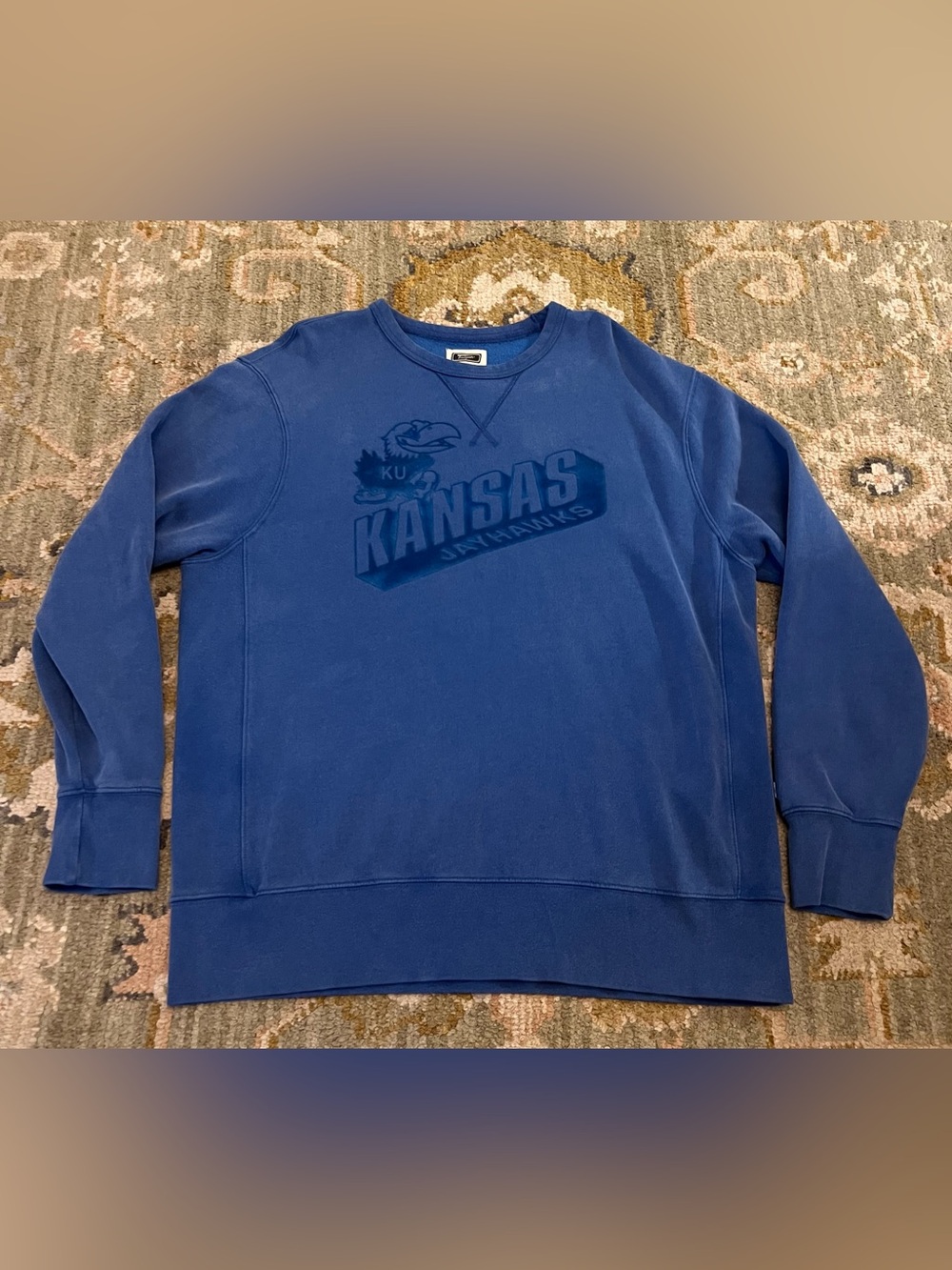 Kansas Jayhawks Crewneck Tailgate Sweatshirt Women’s Size XL Color Blue